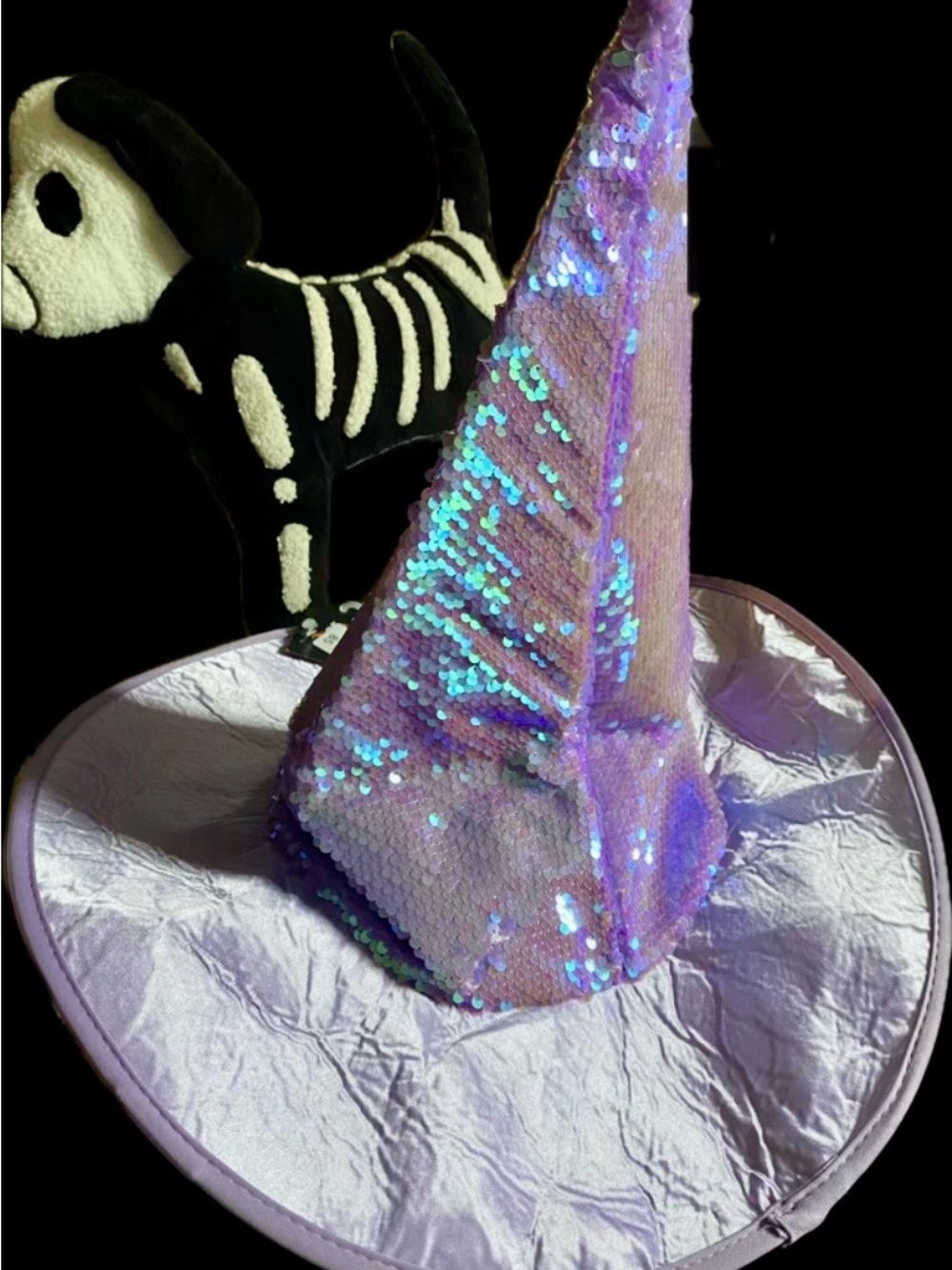 Sequin Purple Witch Hat Party Accessory